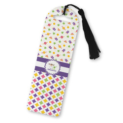 Girl's Space & Geometric Print Plastic Bookmark (Personalized)