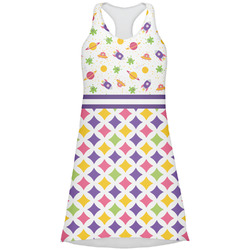 Girl's Space & Geometric Print Racerback Dress - X Large