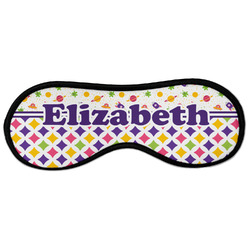 Girl's Space & Geometric Print Sleeping Eye Masks - Large (Personalized)