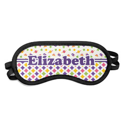 Girl's Space & Geometric Print Sleeping Eye Mask - Small (Personalized)