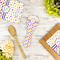 Girl's Space & Geometric Print Spoon Rest Trivet - LIFESTYLE