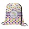 Girl's Space & Geometric Print Drawstring Backpack