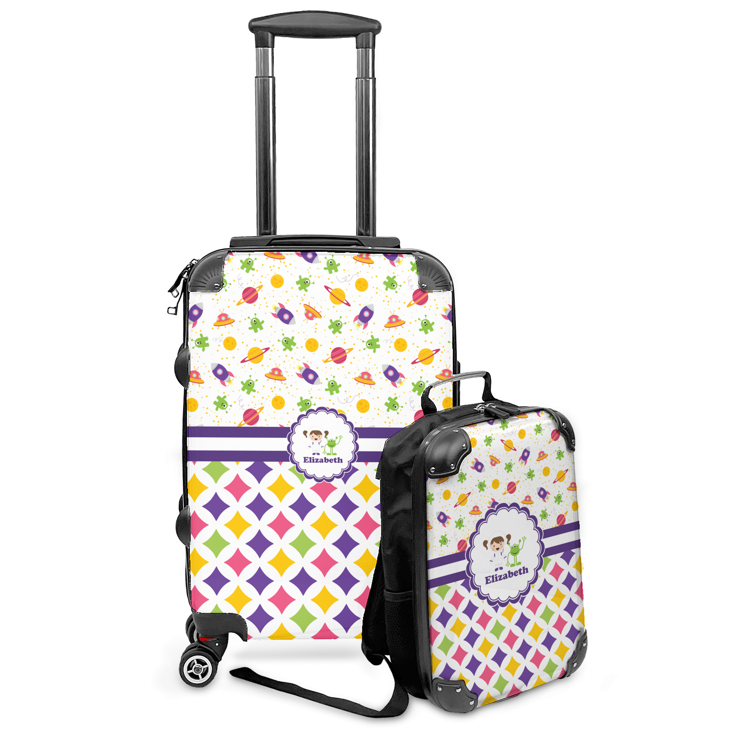 Personalized little shop girl luggage