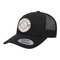 Girl's Space & Geometric Print Trucker Hat - Black