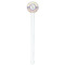 Girl's Space & Geometric Print White Plastic 7" Stir Stick - Round - Single Stick