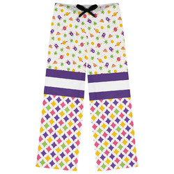 Girl's Space & Geometric Print Womens Pajama Pants - S