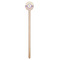 Girl's Space & Geometric Print Wooden 7.5" Stir Stick - Round - Single Stick