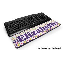 Girl's Space & Geometric Print Keyboard Wrist Rest (Personalized)