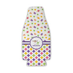 Girl's Space & Geometric Print Zipper Bottle Cooler (Personalized)