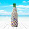 Girl's Space & Geometric Print Zipper Bottle Cooler - LIFESTYLE