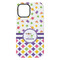 Girl's Space & Geometric Print iPhone 15 Plus Tough Case - Back