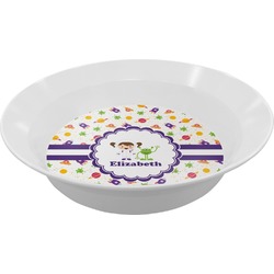 Girls Space Themed Melamine Bowl (Personalized)