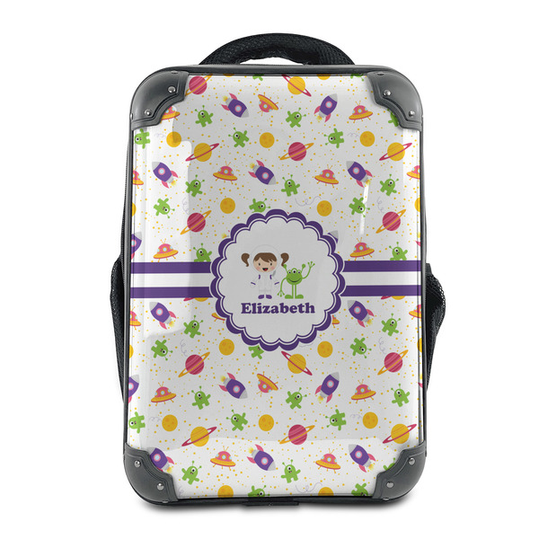 Custom Girls Space Themed 15" Hard Shell Backpack (Personalized)