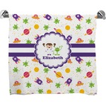 Girls Space Themed Bath Towel (Personalized)