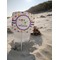 Girls Space Themed Beach Spiker white on beach with sand