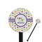 Girls Space Themed Black Plastic 5.5" Stir Stick - Round - Closeup