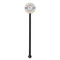 Girls Space Themed Black Plastic 5.5" Stir Stick - Round - Single Stick