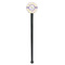 Girls Space Themed Black Plastic 7" Stir Stick - Round - Single Stick