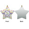 Girls Space Themed Ceramic Flat Ornament - Star Front & Back (APPROVAL)