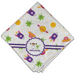 Girls Space Themed Cloth Dinner Napkin - Single w/ Name or Text