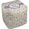 Girls Space Themed Cube Poof Ottoman (Top)