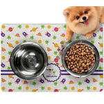 Girls Space Themed Dog Food Mat - Small w/ Name or Text