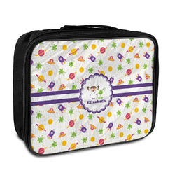 Girls Space Themed Insulated Lunch Bag (Personalized)