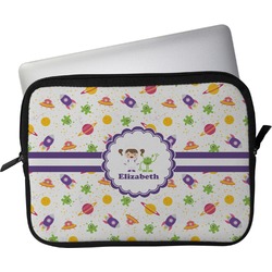 Girls Space Themed Laptop Sleeve / Case - 11" (Personalized)