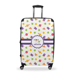 Girls Space Themed Suitcase - 28" Large - Checked w/ Name or Text