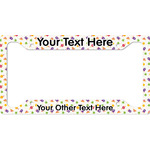 Girls Space Themed License Plate Frame - Style A (Personalized)