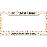 Girls Space Themed License Plate Frame - Style B (Personalized)