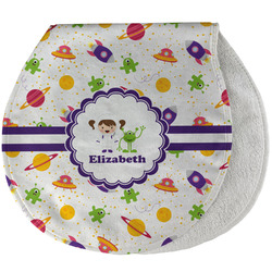 Girls Space Themed Burp Pad - Velour w/ Name or Text