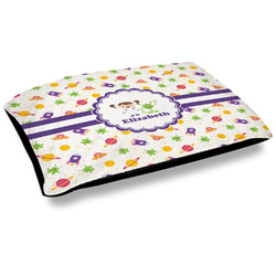 Girls Space Themed Outdoor Dog Bed - Large (Personalized)