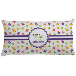 Girls Space Themed Pillow Case - King (Personalized)