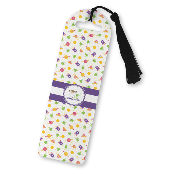 Custom Girls Space Themed Plastic Bookmark (Personalized)