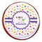 Girls Space Themed Printed Icing Circle - Large - On Cookie