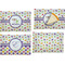 Girls Space Themed Set of Rectangular Appetizer / Dessert Plates