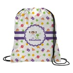 Girls Space Themed Drawstring Backpack (Personalized)