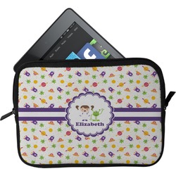 Girls Space Themed Tablet Case / Sleeve - Small (Personalized)