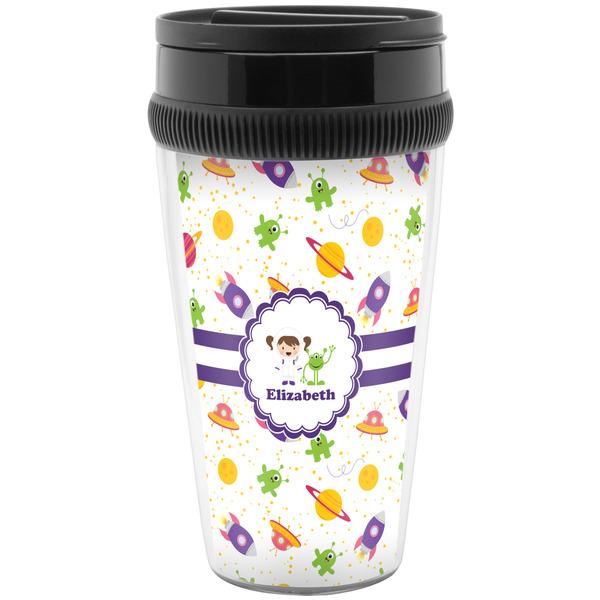 Custom Girls Space Themed Acrylic Travel Mug without Handle (Personalized)