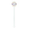 Girls Space Themed White Plastic 5.5" Stir Stick - Round - Single Stick