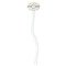 Girls Space Themed White Plastic 7" Stir Stick - Oval - Single Stick