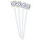 Girls Space Themed White Plastic Stir Stick - Double Sided - Square - Front