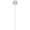 Girls Space Themed White Plastic Stir Stick - Double Sided - Square - Single Stick