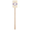 Girls Space Themed Wooden 6.25" Stir Stick - Rectangular - Single Stick