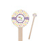 Girls Space Themed Wooden 7.5" Stir Stick - Round - Closeup