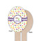 Girls Space Themed Wooden Food Pick - Oval - Single Sided - Front & Back