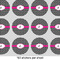 Houndstooth w/Pink Accent 1" Multipurpose Round Labels - Sheet