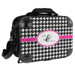 Houndstooth w/Pink Accent Hard Shell Briefcase - 15" (Personalized)