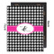 Houndstooth w/Pink Accent 16x20 Wood Print - Front & Back View